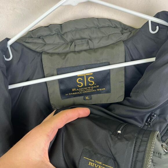 STS Ranchwear Men's Quilted Puffer Vest The River Insulated Full Zip Size XL - Picture 6 of 7